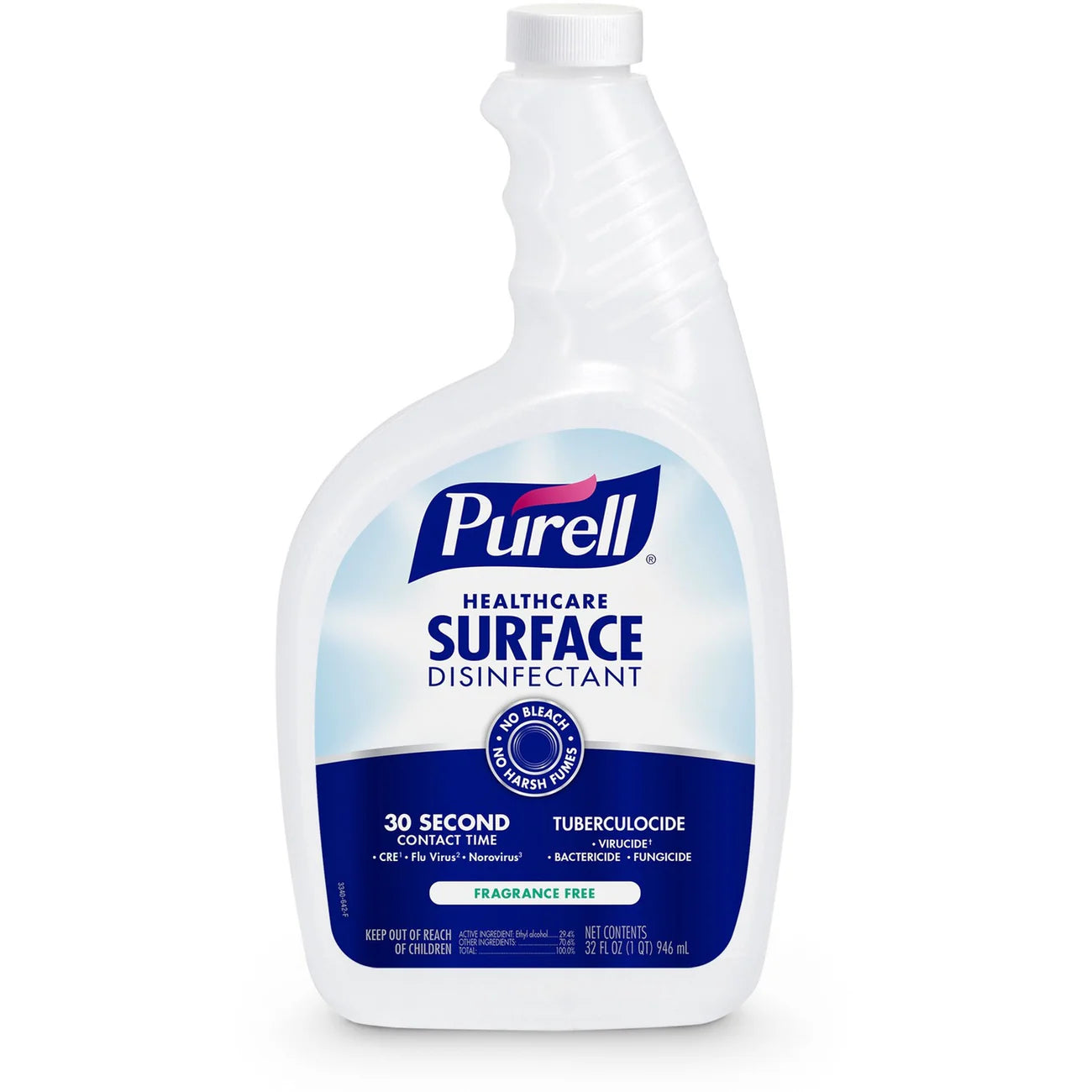 Purell® Purell® Healthcare Surface Disinfectant, Ready-To-Use, 32 fl oz (1 quart), Spray Bottle, 6/Carton, Clear (GOJ334006) - A1 Bulk Supply