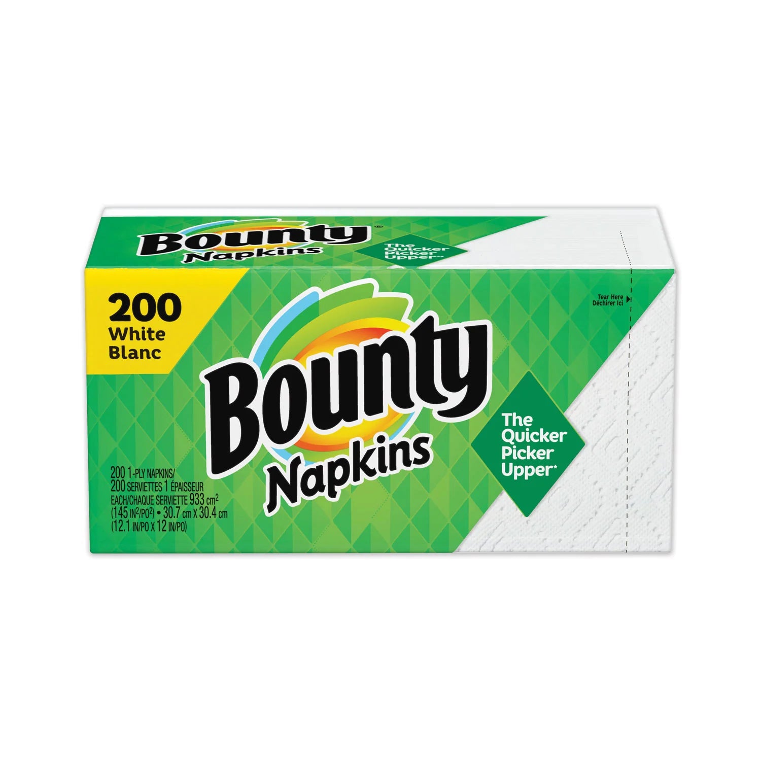 Bounty® Quilted Napkins, White, 200 Per Packs, 8/Case, 1600 Total (PGC96595CT) - A1 Bulk Supply